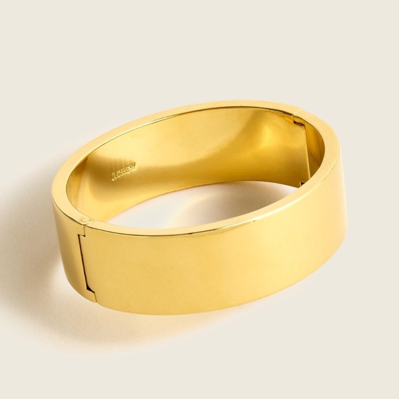 JCREW Wide Hinge Bracelet in Gold $59 AZ788 - Picture 1 of 4